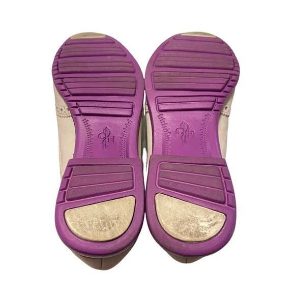 Cole Haan Women's Gray Purple Suede Wingtip Lace Up Alisa Oxford Shoes Size 5.5 - Picture 11 of 12